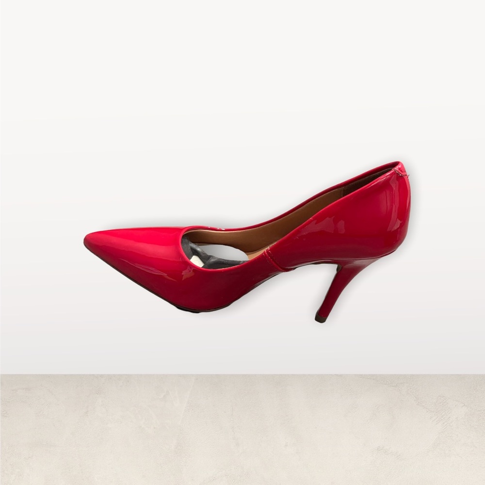 Red Patent Leather Heels - Picture 3 of 8